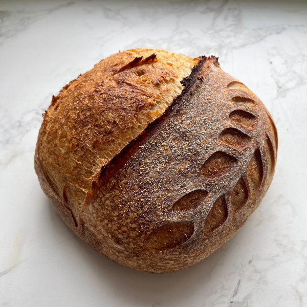Image of sourdough bread for Terroir Bakery